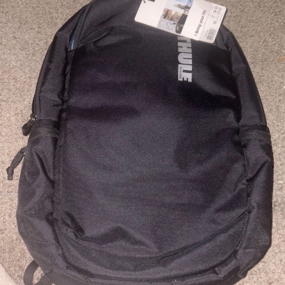 Thule Subterra 23L Convertible Carry-On Luggage – Black Exterior, Aqua Interior